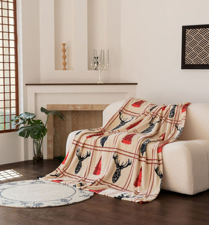 Stag Teddy Fleece Duvet Set & Throw