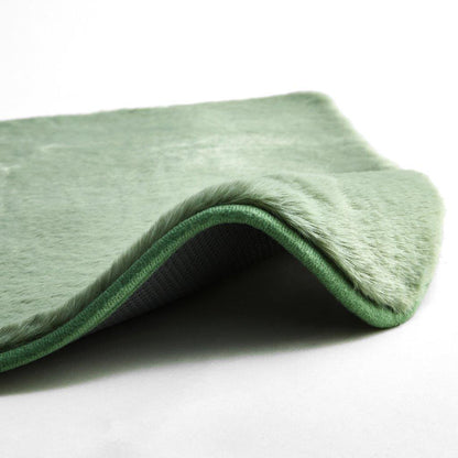 Faux Fur Bath & Pedestal Mat Set 9 Colours