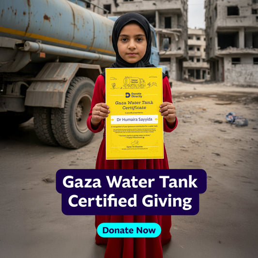 Water tank for Gaza