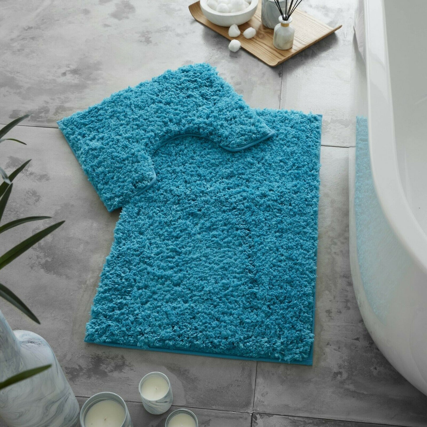 Twist Bath & Pedestal Mat Set 10 Colours