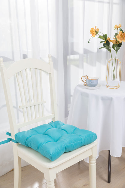 Seat Cushions 8 Colours With Tie Backs