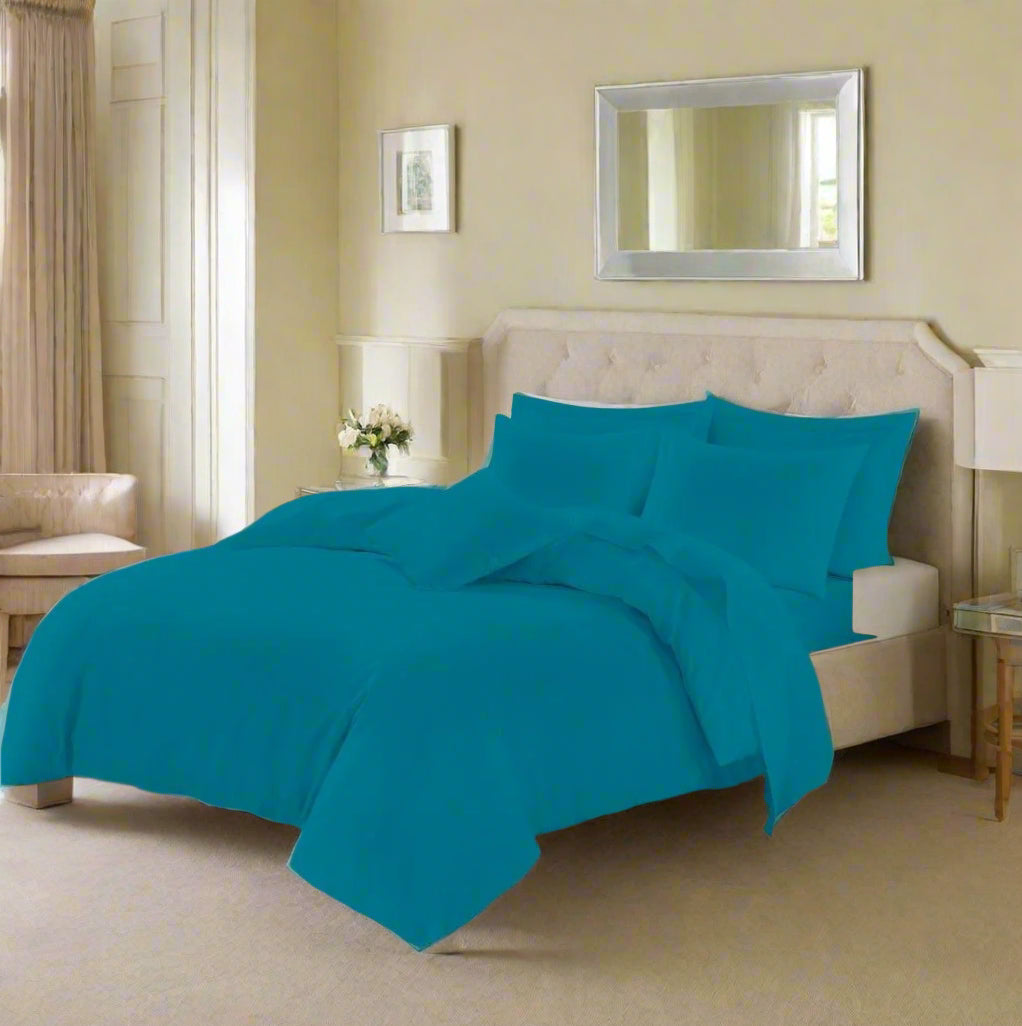Easy Care Percale Duvet Set All Bed Sizes 22 Colours