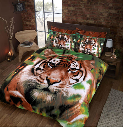 Printed Tiger Duvet Set