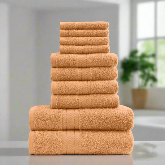 Home & Bath 10 Piece Bale Towel Set