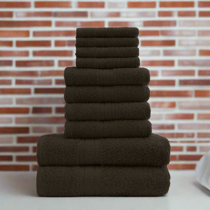 Home & Bath 10 Piece Bale Towel Set