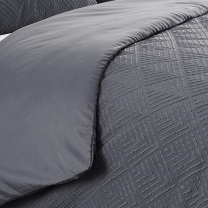 3D Embossed Triangle Patterned Duvet Set 5 Colours