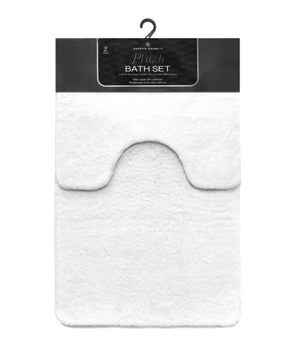Faux Fur Bath & Pedestal Mat Set 9 Colours