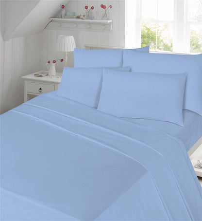 Luxury Percale 180 Thread Count 16" (40 cm) Depth  Fitted Sheet 14 Colours