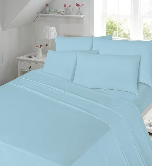 Luxury Percale 180 Thread Count 16" (40 cm) Depth  Fitted Sheet 14 Colours