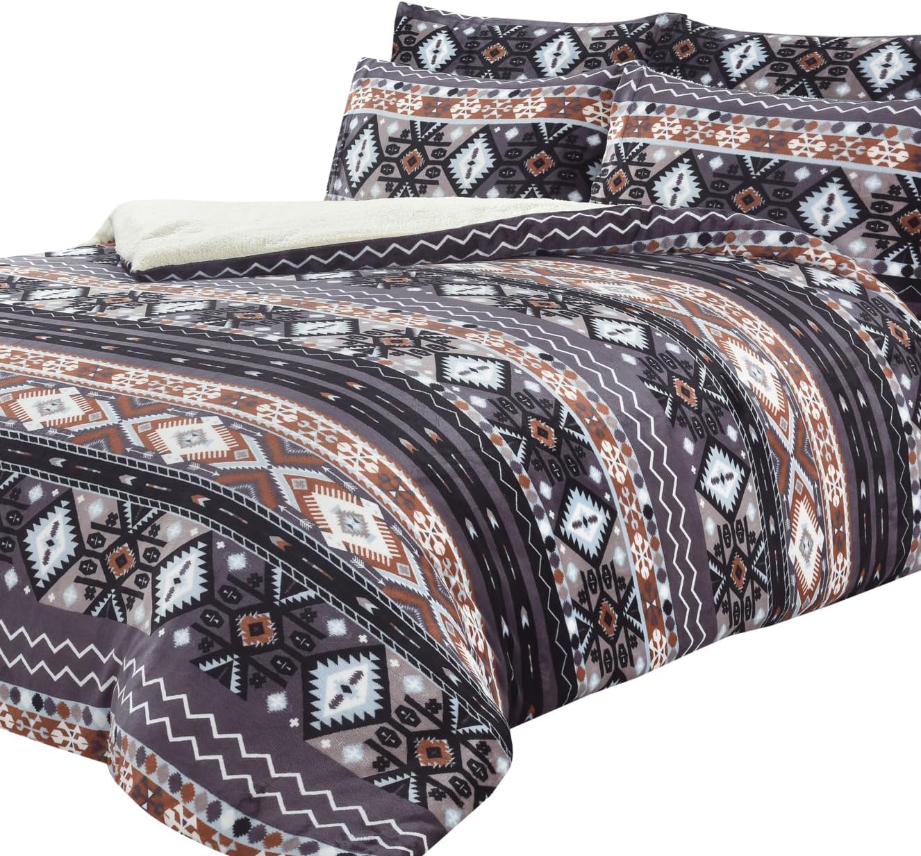 Nordic Grey Teddy Duvet Set