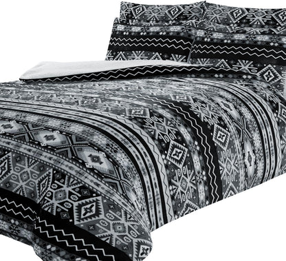 Nordic Black Teddy Duvet Set