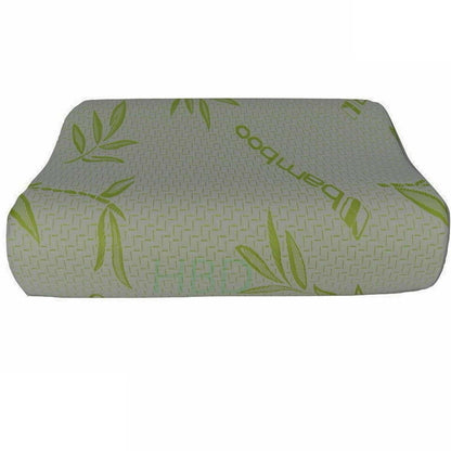 Large Memory Foam Contour Pillow Bamboo Cover