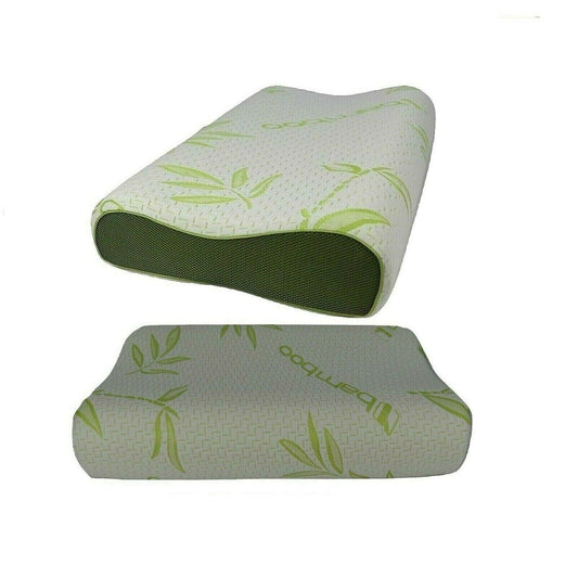 Large Memory Foam Contour Pillow Bamboo Cover