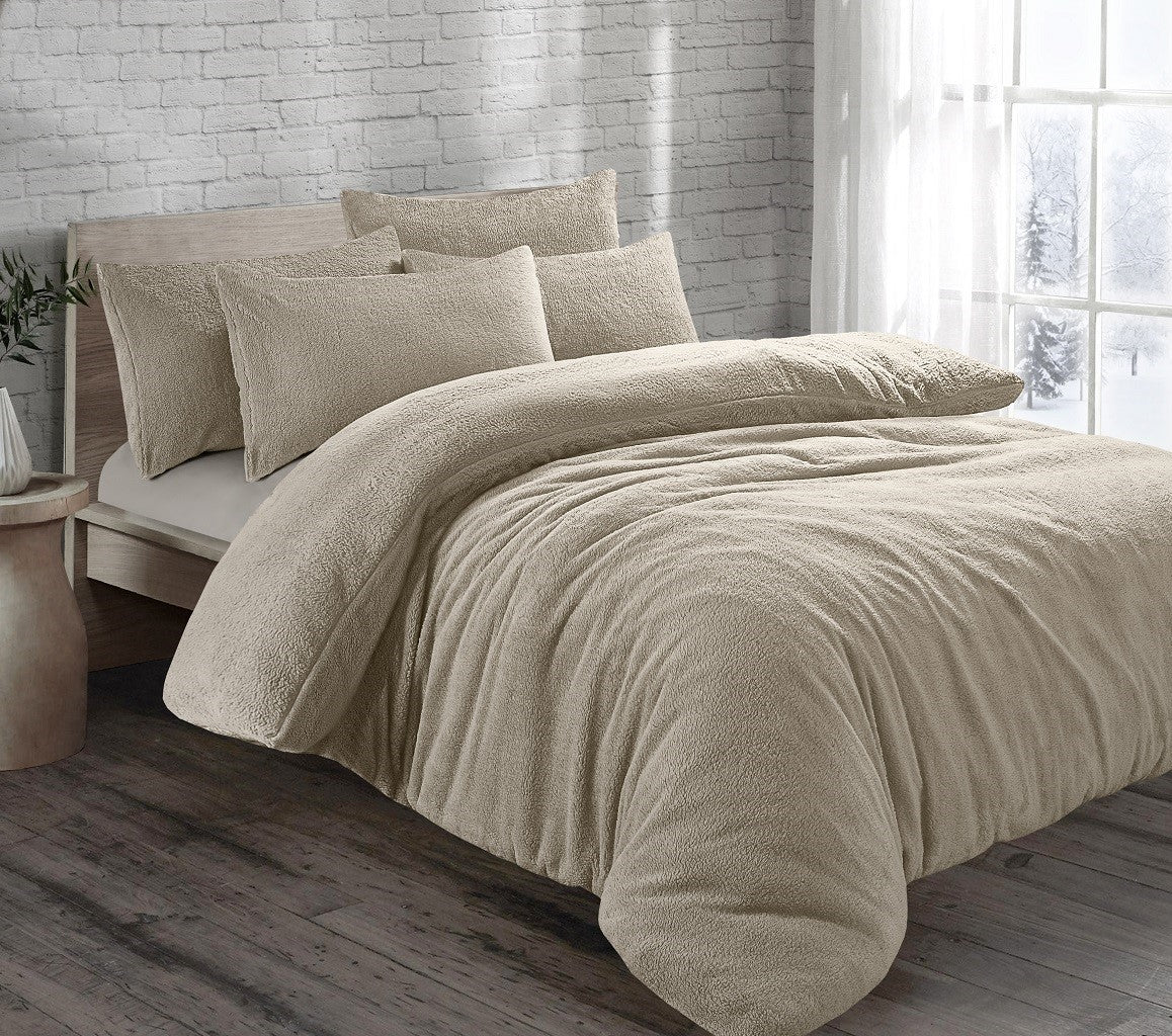 Teddy Fleece Duvet Set 15 Colours