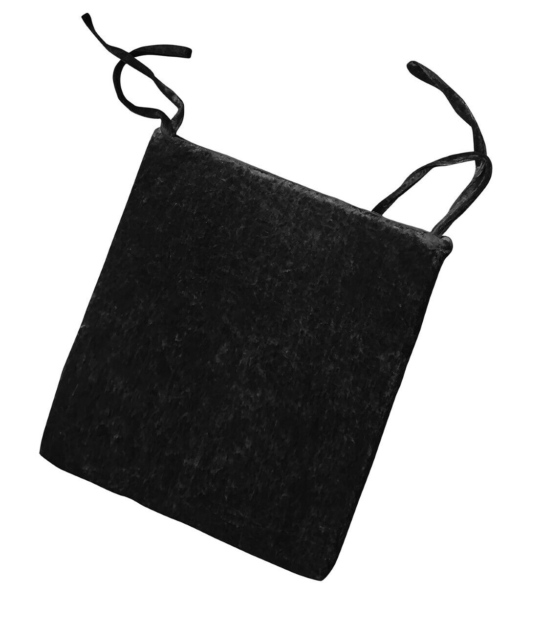 Crushed Velvet Foam Filled Seat Pad Chair Cushions With Ties