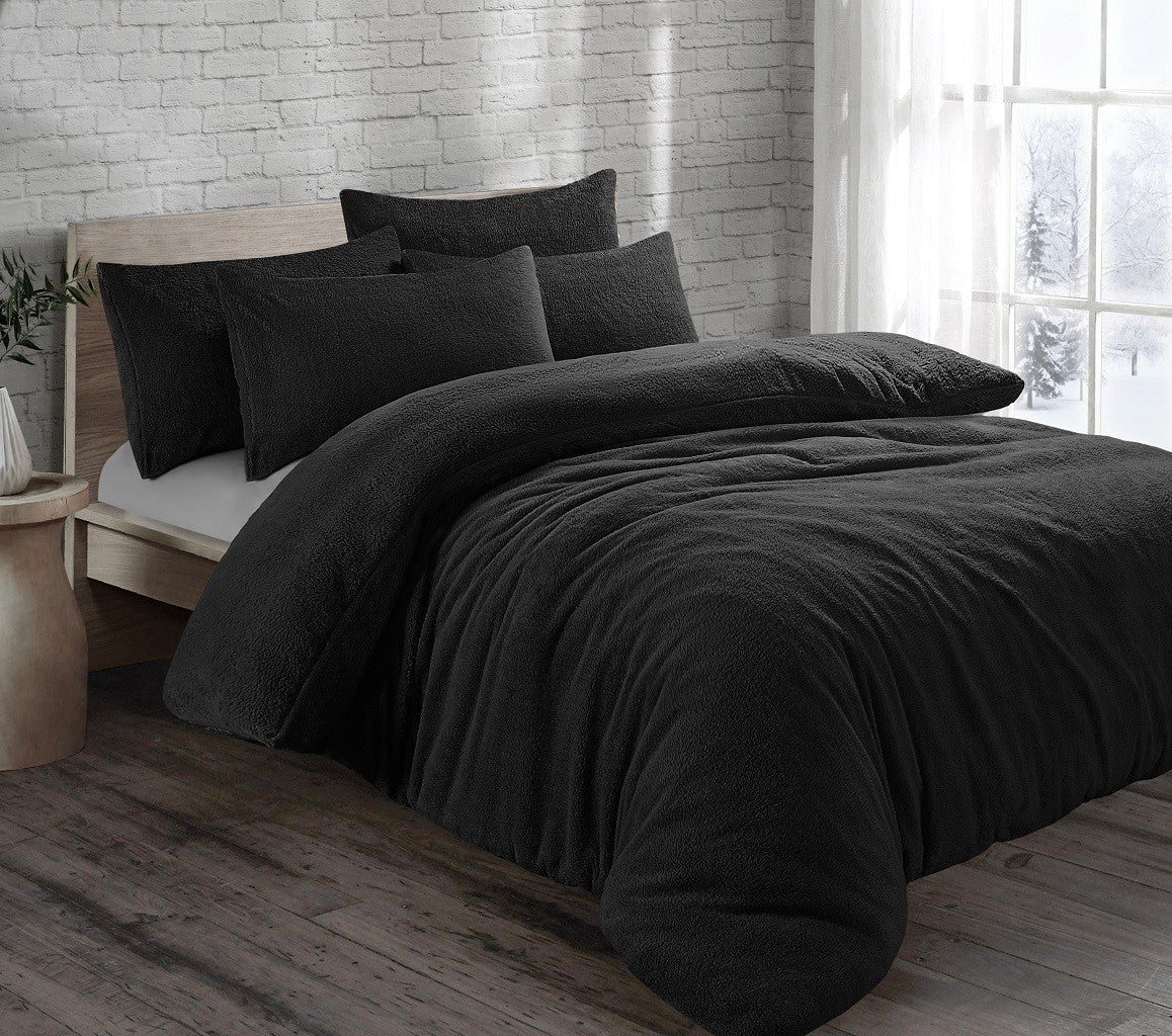 Teddy Fleece Duvet Set 15 Colours