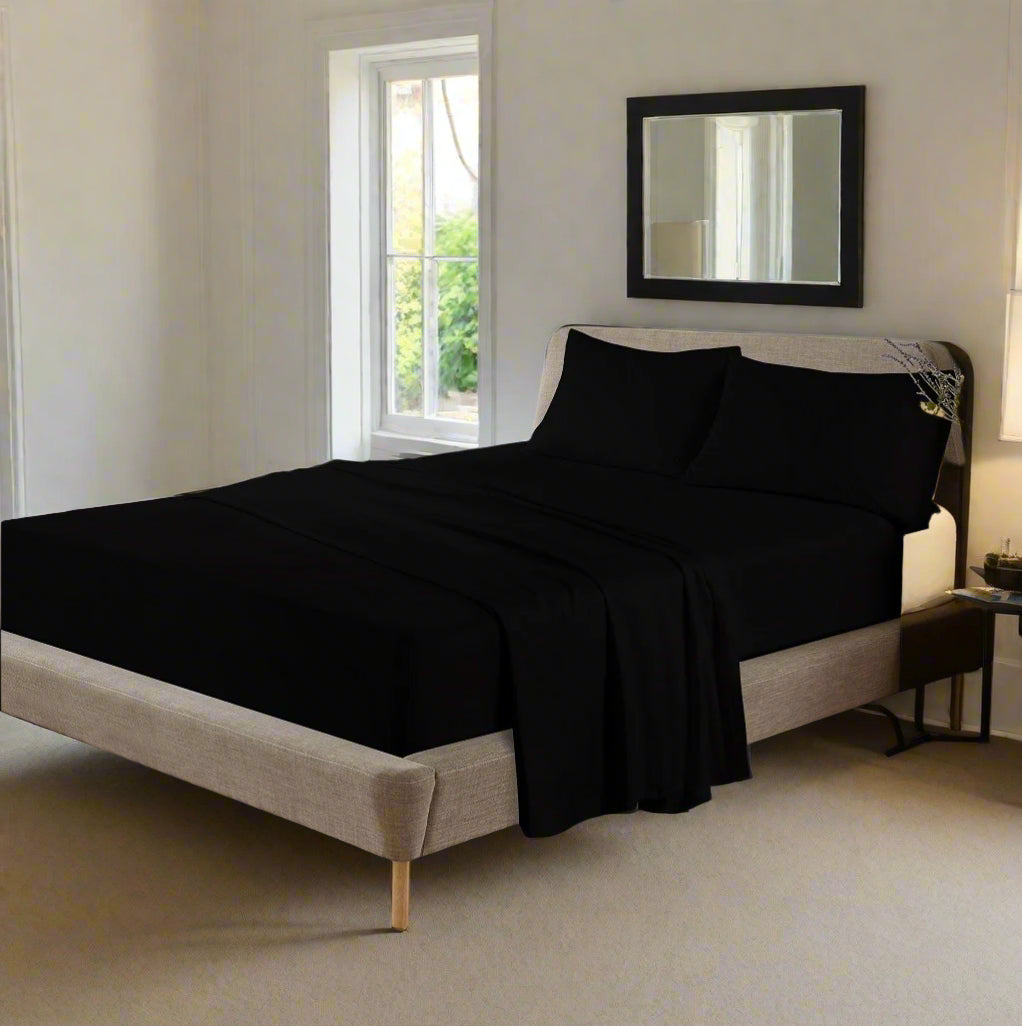 Flannelette 100% Cotton Fitted Sheet 10" & 16" Depth 10 Colours