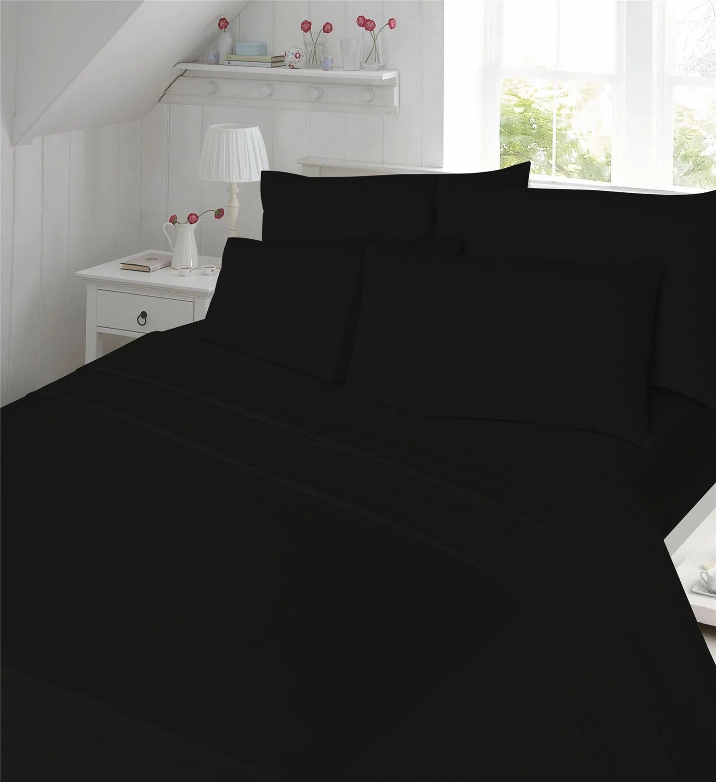 Luxury Percale 180 Thread Count 16" (40 cm) Depth  Fitted Sheet 14 Colours