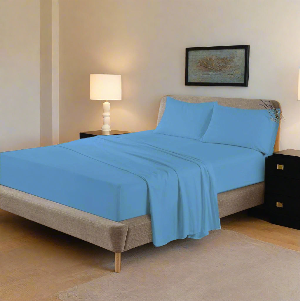 Flannelette 100% Cotton Fitted Sheet 10" & 16" Depth 10 Colours