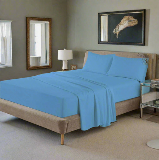 Flannelette 100% Cotton Flat Sheet 10 Colours
