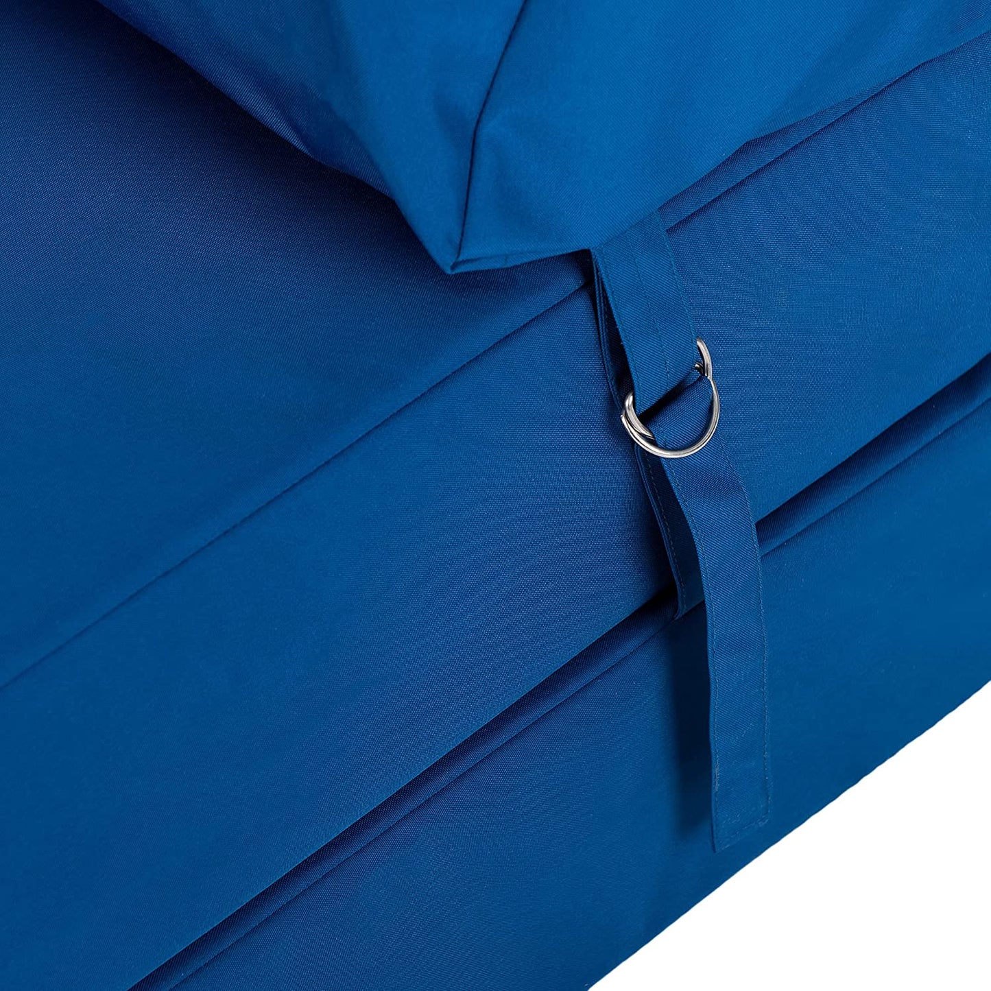 Indoor/Outdoor Fold Out Z Bed Chair | Lightweight Sofa Bed Futon with Soft Water-Resistant Cover Blue