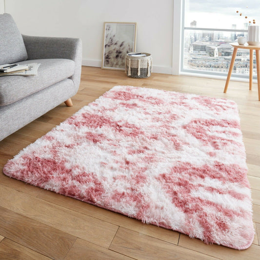 Marble Effect Shaggy Rug 150 cm x 80 cm 5 Colours