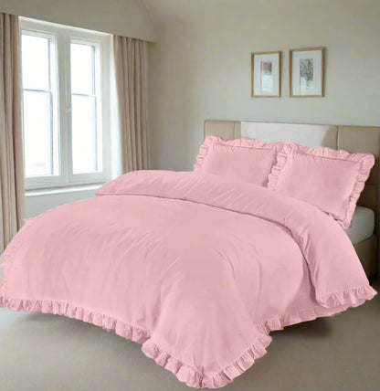 Ruffle Frill Duvet Set 5 Colours