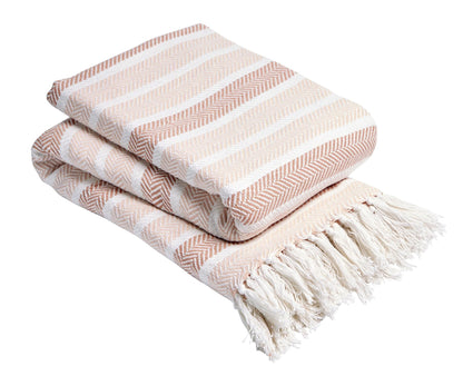 Lyra Luxury 100% Cotton Throw 4 Colours