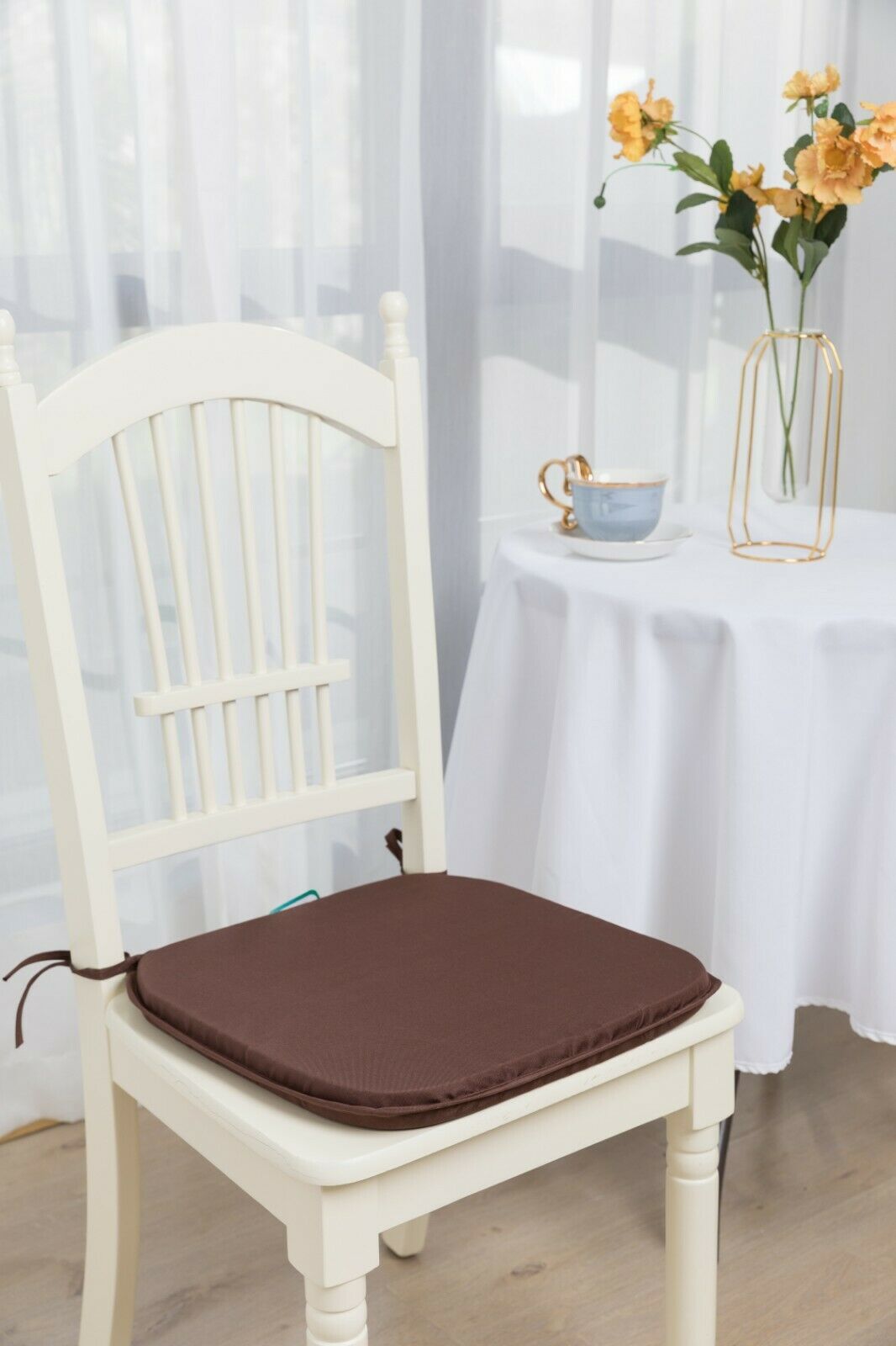 Plain Chair Cushion Seat Pads Foam Filled Tie On