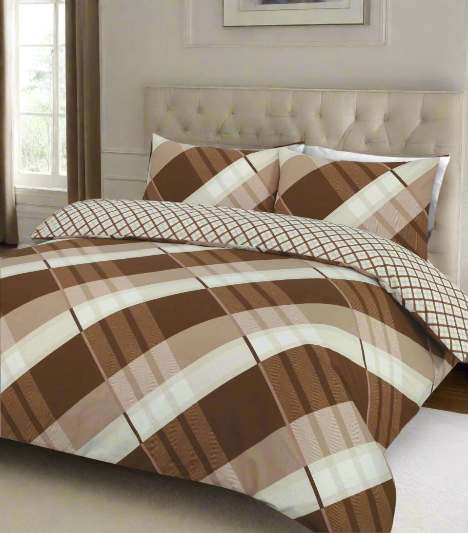 Geometric Multi-Lined Duvet Set 3 Colours