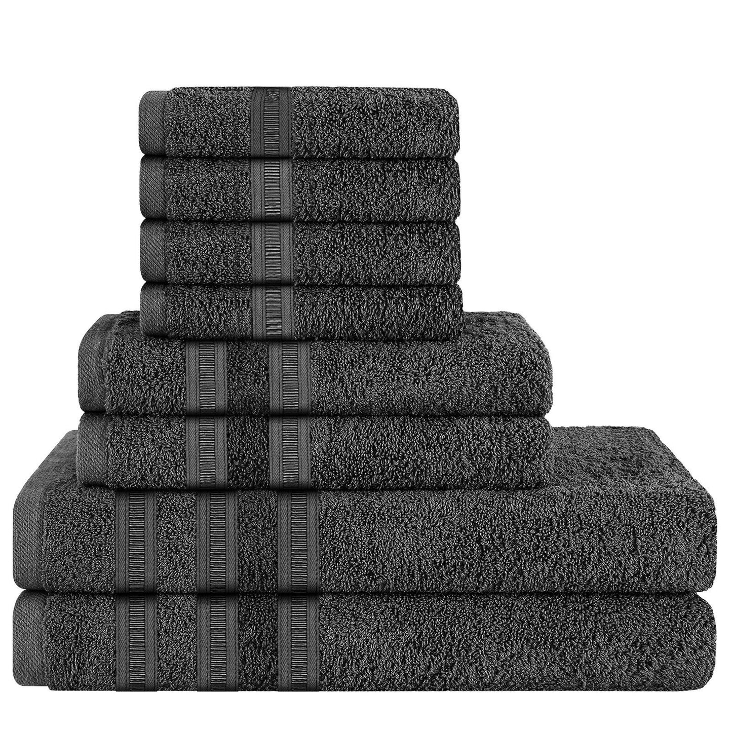 H & B 8 Piece Towel Bale Set 6 Colours