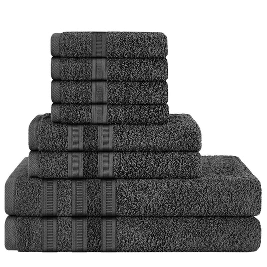 H & B 8 Piece Towel Bale Set 6 Colours
