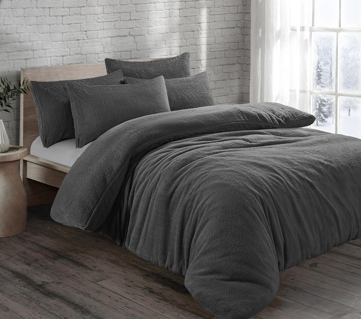 Teddy Fleece Duvet Set 15 Colours