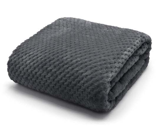 Waffle Fleece Blanket 3 Colours