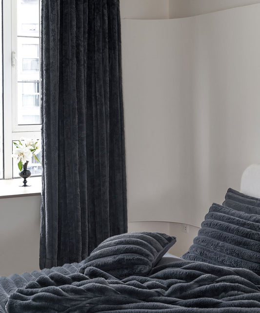 Big Cord Teddy Cloud Curtain 66" Width 72" Drop 3 Colours