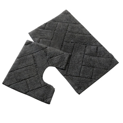 Cotton Bath Mat & Pedestal Set 7 Colours