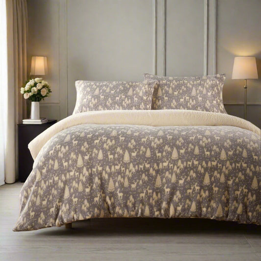 Christmas Woodland Teddy Duvet Set