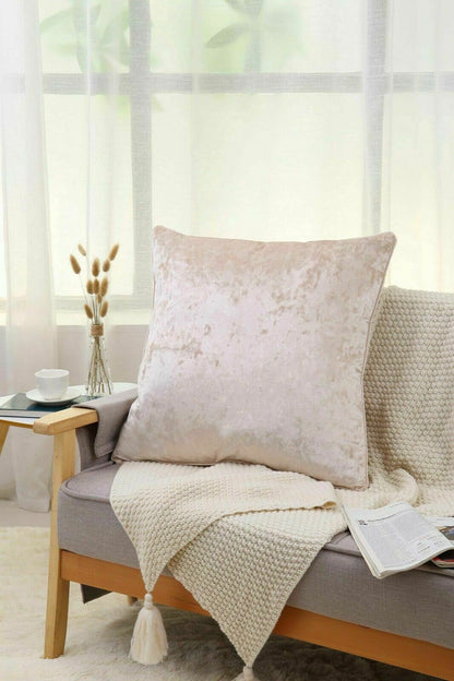 Crushed Velvet Filled Cushion 11 Colours