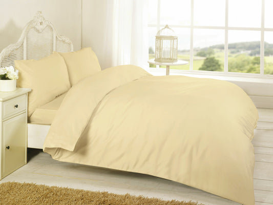 300 Thread Count Egyptian Cotton Cream Duvet Set All Bed Sizes