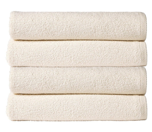 Cream Pack Of Four Bath Towels