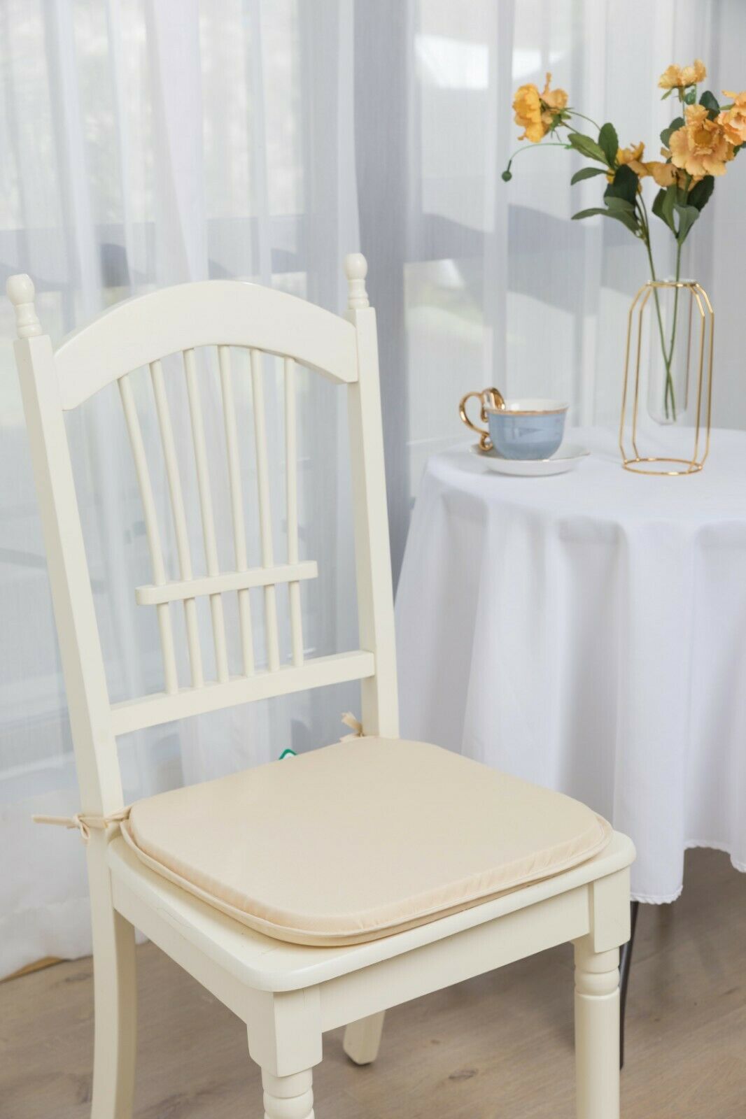 Plain Chair Cushion Seat Pads Foam Filled Tie On