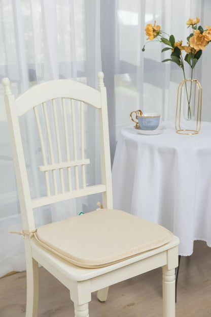 Plain Chair Cushion Seat Pads Foam Filled Tie On