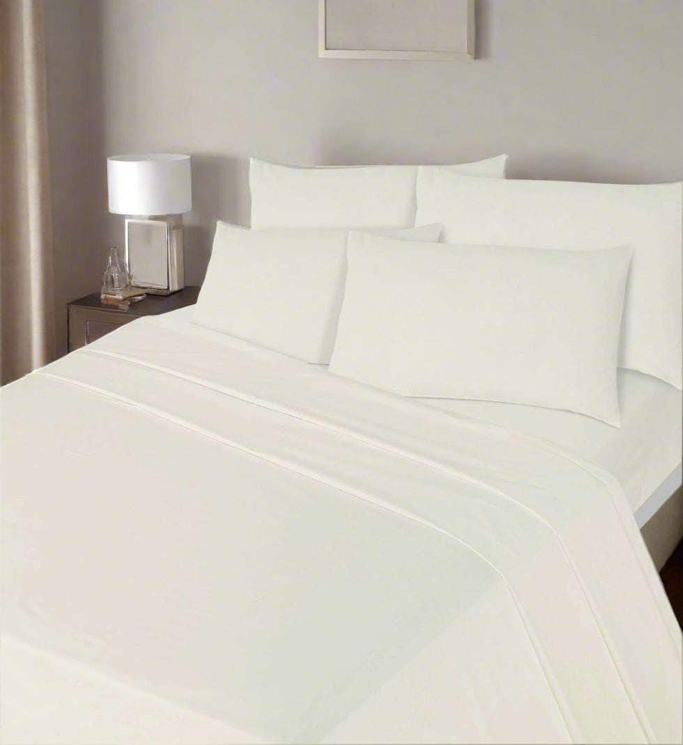 Luxury Percale 180 Thread Count 16" (40 cm) Depth  Fitted Sheet 14 Colours