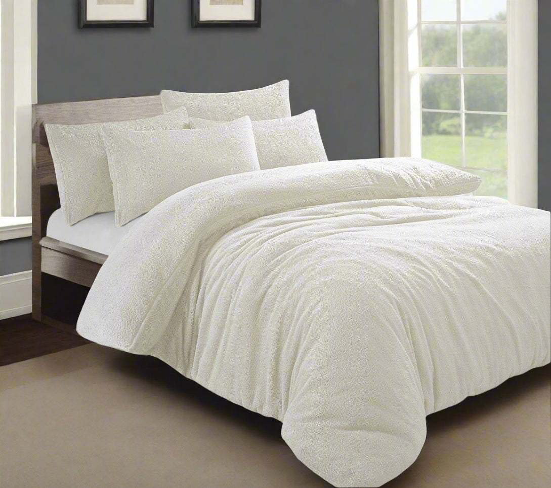 Teddy Fleece Duvet Set 15 Colours