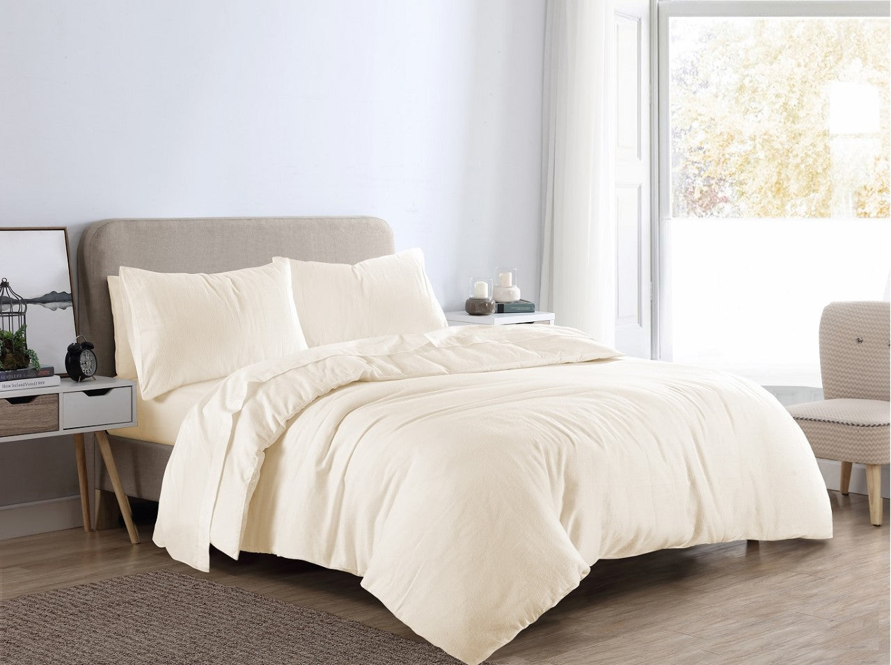 Flannelette 100% Cotton Pillowcase Pair 10 Colours