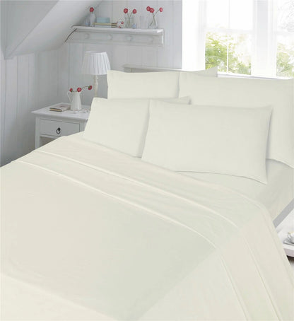 Luxury Percale 180 Thread Count 16" (40 cm) Depth  Fitted Sheet 14 Colours