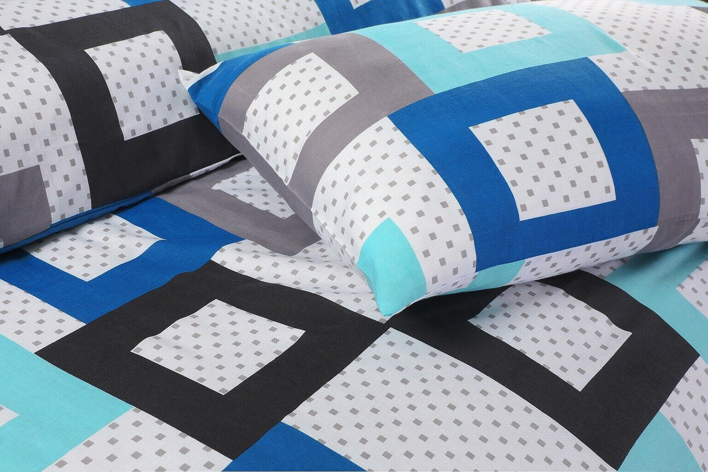 Geometric Printed Duvet Cover Set