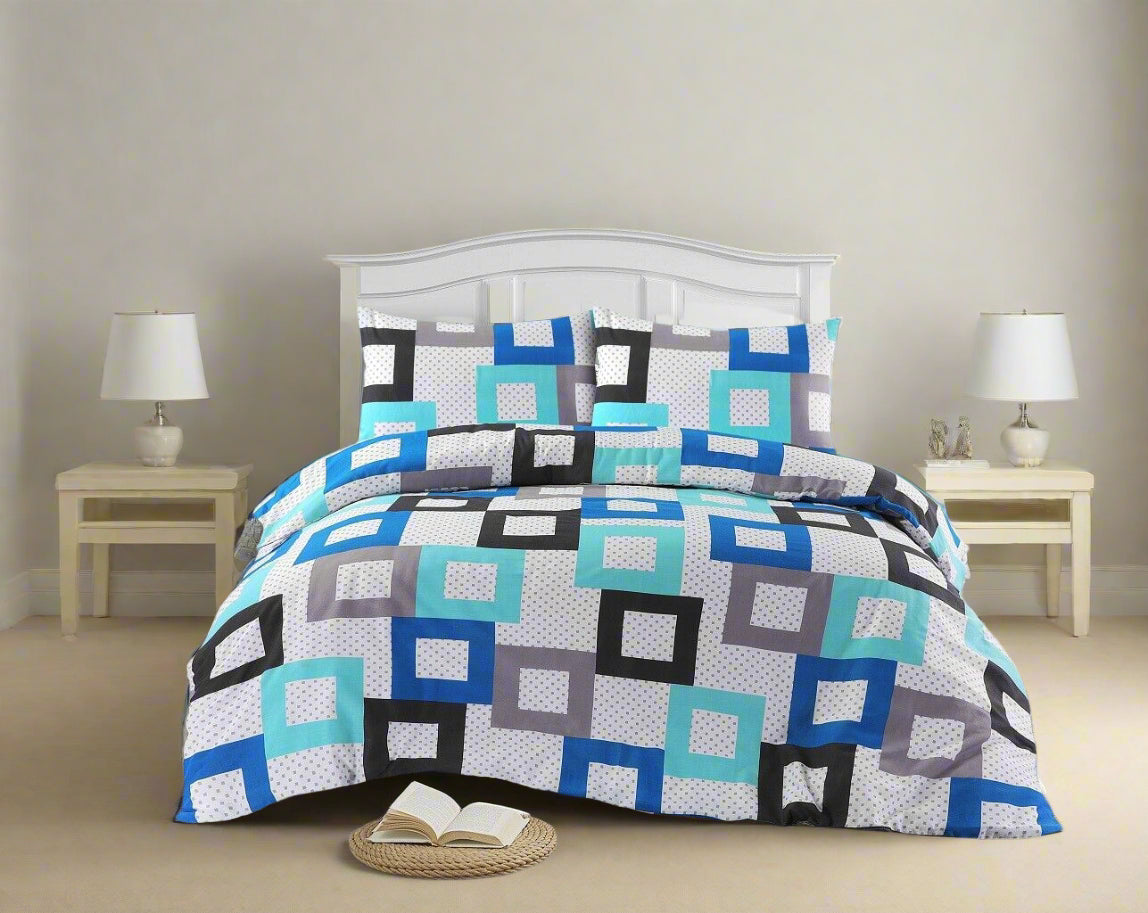 Geometric Printed Duvet Cover Set