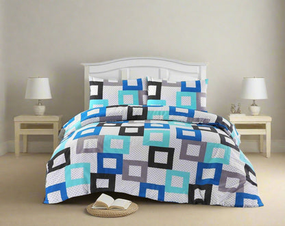 Geometric Printed Duvet Cover Set