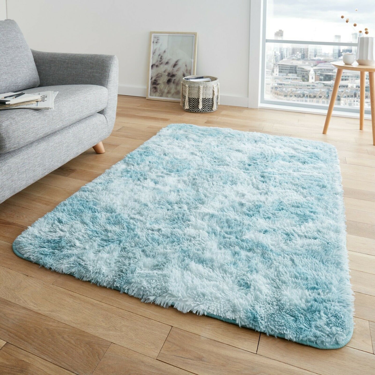 Marble Effect Shaggy Rug 150 cm x 80 cm 5 Colours